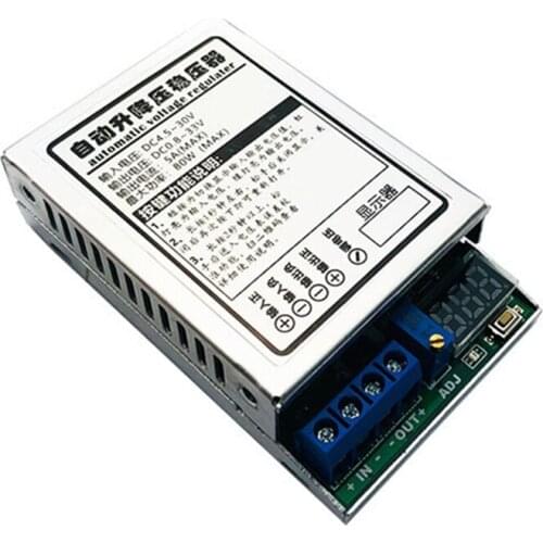 DC-DC 24v 12v to 9v 5v 5V 80W Automatically step-up step-down Auto car voltage regulator Buck and boost module Adjustable