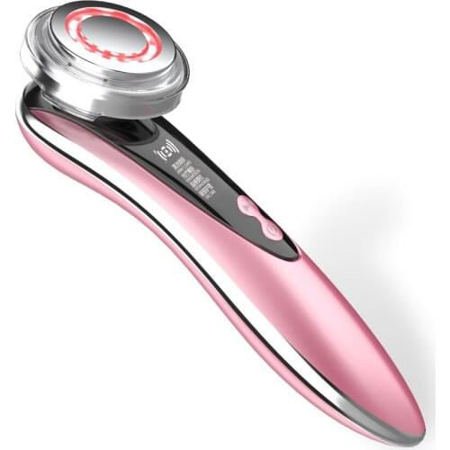 Electric Beauty Device LED Face Massager Facial Lifting Cleansing Machine Photon Blue/ Red Light Skin Care Wrinkle Remover