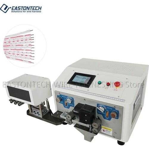 EW-3040 Automatic Electric Flat Ribbon cable stripping machine 2P-12P Cable Wire Connector Gray Flat Ribbon Data Cable 2.54mm