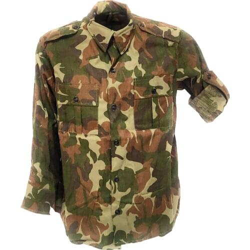 Croatian military camouflage cotton coat mens slim shirt