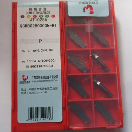 JXTC QCMB0250003N-MT / QCMB030003N-MT / QCMB040004N-MT / QCMB050004N-MT / QCMB060008N-MT JT1025A CNC carbide inserts 10PCS/BOX