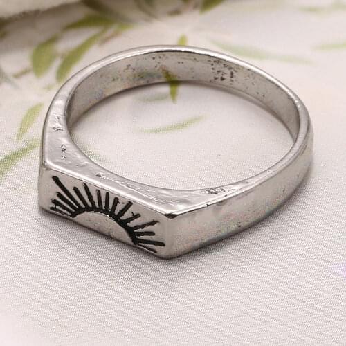 2021 Retro Trend Sunrise Mens Ring Simple and Versatile Travel Dating ring for women Party Gift unisex men rings