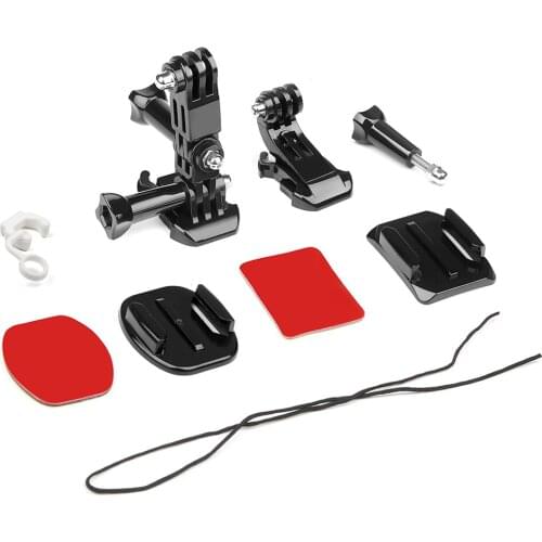 Action camera Mount Accessory Kit for GoPro Hero7 6 5 3 4 Xiaomi Yi 4K SJCAM SJ4000 H9 Chest Strap Base Mount Go Pro Helmet Kit