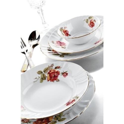 Kutahya has Porcelain Diana 24 Piece Rose Dinnerware Set