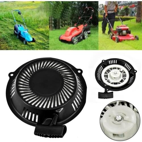 1Pcs Lawn Mower Recoil Starter Assembly Black For Einhell Hyundai 548SW Lawn Mower Pull Starter