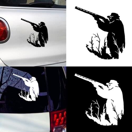 Universal Hunter Hunting Car Sticker Reflective Vehicle Guitar Surfing Board Decor Decal car Accessories