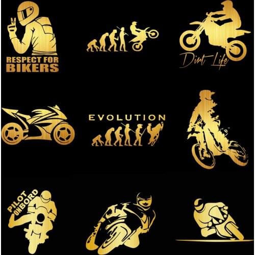 Funny on Board Series Car Stickers Cool Motorcyclist Car Stickers Decals Waterproof Decals PVC 19cm X 14cm