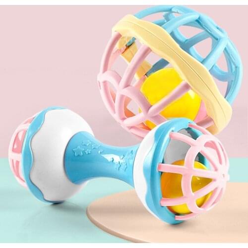 Funny Baby Rattle Mobiles Toys 0-12 Months Soft Teether Hand Bell Educational Toys Infant Intelligence Grasping Newborn Toys
