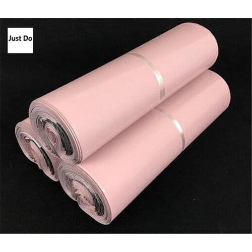 100pcs 15*27cm pink plastic shipping bag Product Package Envelope Bags Courier Bag Plastic Shipping Mailers