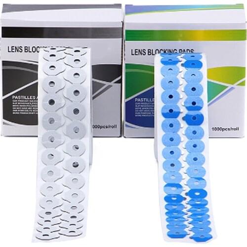 1000pcs/roll Eyeglasses lens edging adhesive blocking pad optical accessories