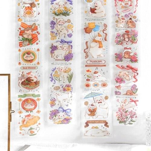 12pcs/LOT animal Farm series stationery sticker Creative decoration DIY shared outfit tape PET sticker