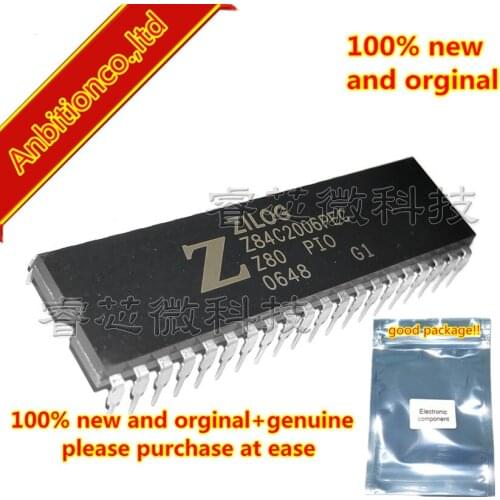2pcs 100% new and orginal Z80-PIO Z84C2006PEC DIP-40 PARALLEL INPUT/OUTPUT in stock