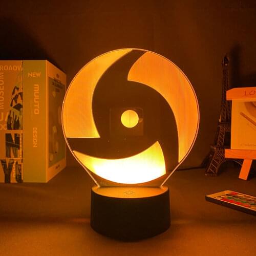 3D Night Led Lamp Anime Figure Narutoed Teen Room Decoration Led Lighting Led Panel Lights Manga Anime Room Decor Anime Lamp