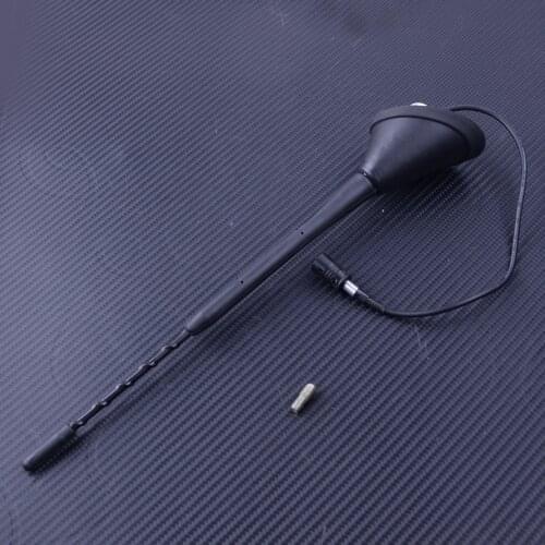 9'' Black Screw Whip Car Roof Radio FM Antenna Aerial Mast Amplifier Booster 12V Fit For BMW Mazda VW Toyota Corolla