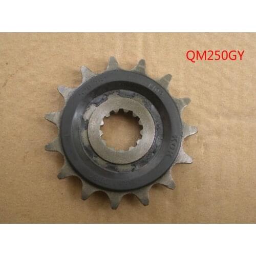 Moto accessory qing qi qm250gy motorcycle 520-15T gear for Suzuki motorcycle QM250GY small sprocket kok 250cc parts new