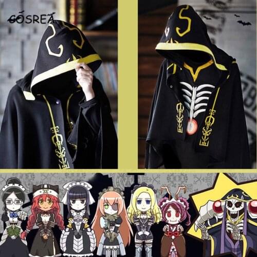 Anime OVERLORD Ainz Ooal Gown Cosplay Costume Men Women Cape Coat Warm Cloak Hooded Siesta Air Condition Blanket Shawl Unisex