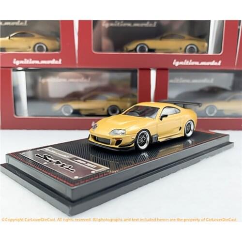 IG 1:64 Toyota Supra JDM Car Refitted Wide Body Low Prone Limited Edition Metal Diecast Model Race Car Toys Gift