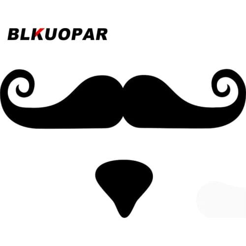 BLKUOPAR Mustache Moustache Silhouette Car Stickers Die Cut Waterproof Decal Scratch-Proof Helmet Windows Decoration Car Goods