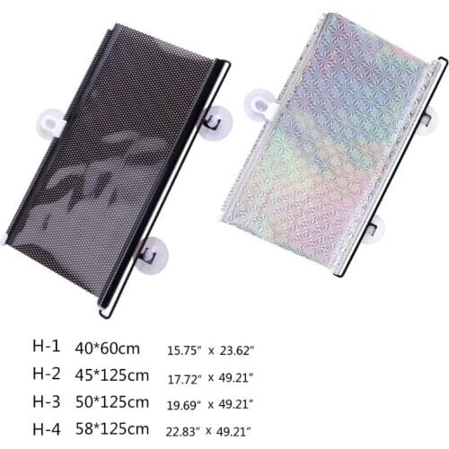 Vehicle Roller Sun Visor Retractable Car Window Sunshade Automotive Protection Practical Parts for Harmful UV Rays