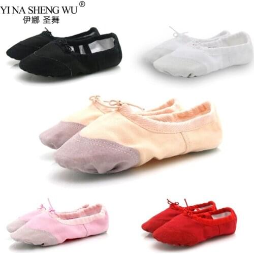 Girls Kids Dance Shoes Slippers High Quality Ballerina Practice Shoes Ballet Dance Performance Shoes For Adult Children 5 Colors