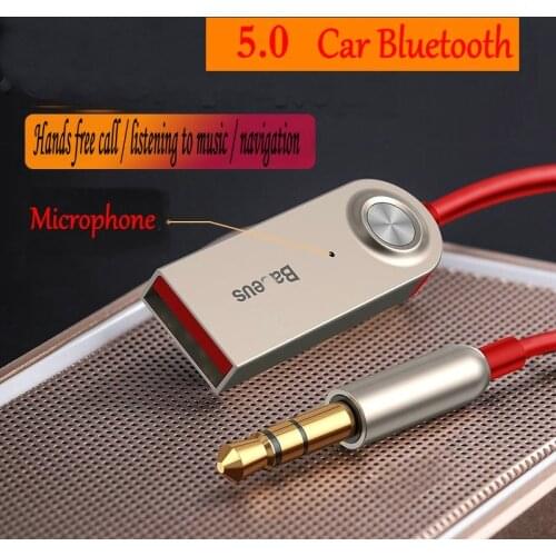 For Bluetooth adapter 5.0 for aux car Bluetooth receiver to USB speaker car audio receiver