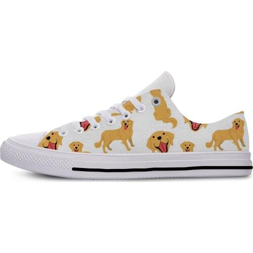 Labrador retriever Animal dog Pets Cute Harajuku Lightweight Classic Canvas Shoes Men Women Casual Breathable Sneakers