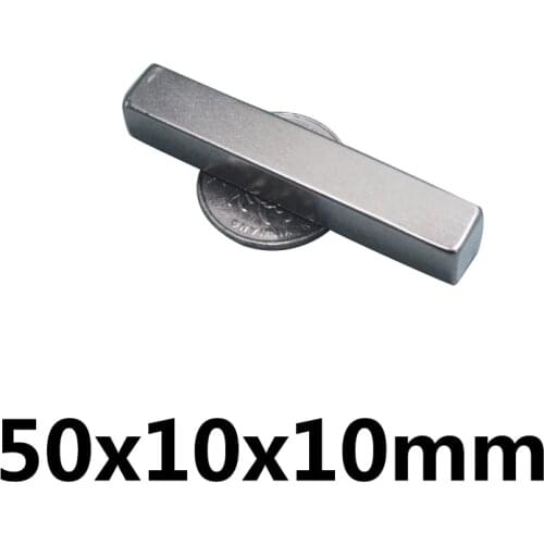 1/2/3/5/10/20/30PCS 50x10x10 Strong Magnet sheet 50mm*10mm Permanent Neodymium Magnet 50x10x10mm Strip Block Magnets 50*10*10