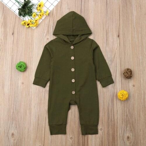 Cute Bear Newborn Infant Baby Boy Girl Kid Ear Hooded Romper Zipper Cartoon Patchwork Jumpsuit Clothes Outfit For 0-24M