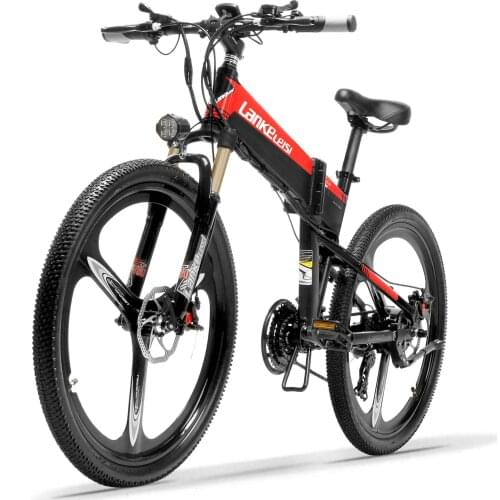 Lankeleisi XT600 Powerful Electric Bicycle With Hydraulic Disc Brake Electric bicycles 400W 48V 120KM Folding Electric Bike