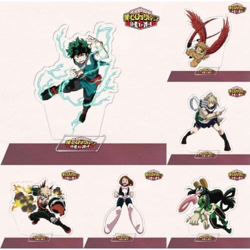 My Hero Academia Hot Cartoon Acrylic Stand Model Toy Deku Might Shigaraki Tomura Anime Collection Diy Action Figure Toy Gift