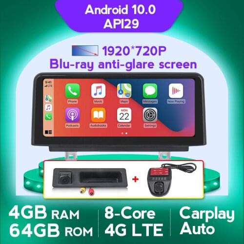NaviFly 1920*720 4G 64G 10.25" Android 10 Car Multimedia Player For BMW Series 1 3 4 F20 F21 F30 F31 F32 F33 F34 F36 NBT System