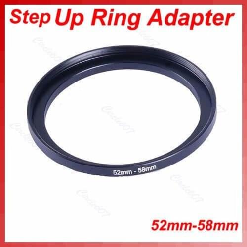 P82F 1PC Metal 52mm-58mm Step Up Filter Lens Ring Adapter 52-58 mm 52 to 58 Stepping