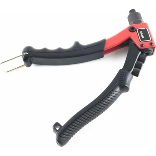 200mm Rivet Gun, Single Hand Manual Rivet Gun for Rivet Diameter 2.4, 3.2, 4.0, 4.8mm, Working Stroke 7mm, Hand Riveting Gun