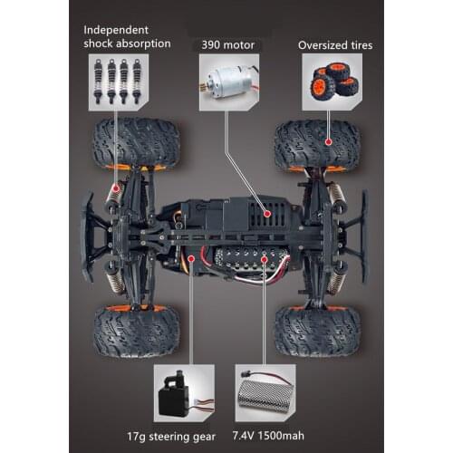 Vibration Absorber For 1/14 High Speed 4WD RC Drift Car SG 1401 1402 Off-road Vehicle Monster Truck Parts