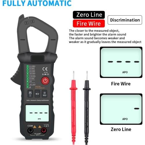 Professional Digital Multimeter Clamp Meter DC/AC 600A Current Tester 6000 Count Auto Scan Digital Meter True Effective Value