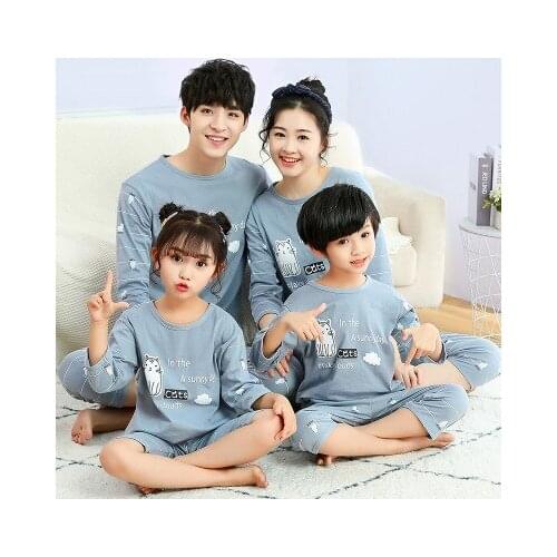 Family Matching Clothes Mother Father and Kids Pajamas Sets Baby Boy and Girls Sleepwear Suit Big Childrens Pajamas Family Look