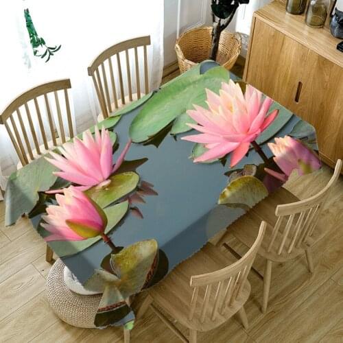 Kitchen chairs Tablecloth rectangular Waterproof Polyester 3D Table cloth wedding round table cover Customized size Pillowcase