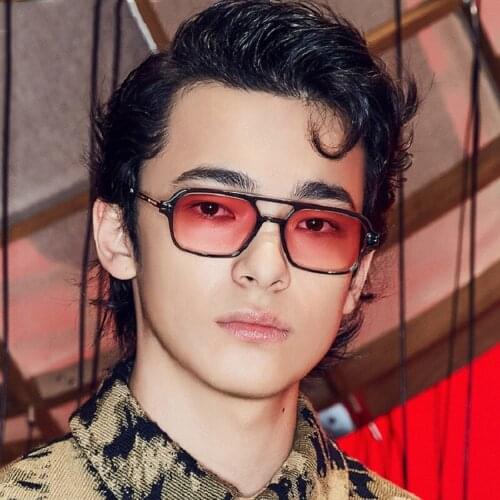 2020 Retro Round Pink Sunglasses Women Brand Designer Sun Glasses For Male Mirror Female Oculos De Sol Black