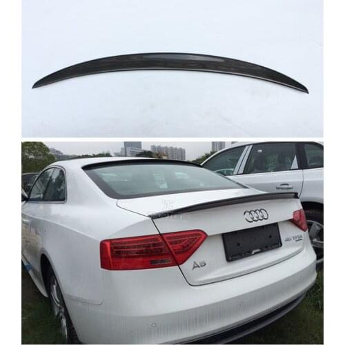 Carbon Fiber Spoiler For Audi A5 S5 Coupe 2009-2016 High Quality Wing Spoilers Accessories
