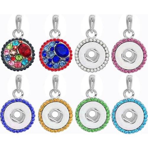 High quality 059 Womens Vintage 12mm snap button necklace bohemian necklaces & pendants DIY Jewelry for women men