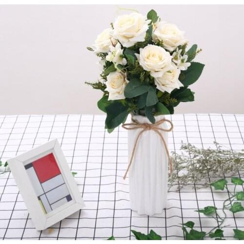 2 pcs/Lot Artificial Flowers For Home Autumn Decoration Fake Dried Flowers Stamens High Quality In Batch Artificial Plant ZJH032