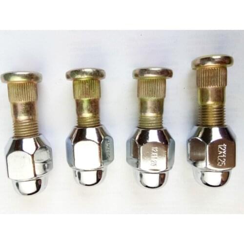 4PCS Tyre screw, screw, nut for NISSAN pickup D22 Paladin tyre whorl Nut for Nissan X-Trail Hub screw nut