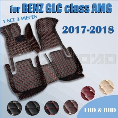 Car floor mats for BENZ GLC class AMG(Sport SUV)2017 2018 Custom auto foot Pads automobile carpet cover
