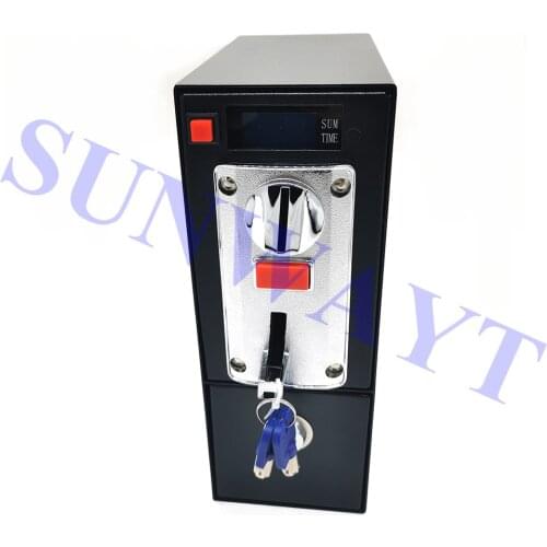 DG600F Coin operated Timer Control box with 6 values multi coin selector and LCD Screen for washing machine massage chair