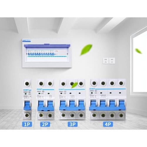 CHINT NXB-63 2P 1A 2A 3A 6A 10A 16A 20A 25A 32A 40A 63A 230V 220V 50HZ 60HZ Miniature Circuit breaker MCB NEW DZ47