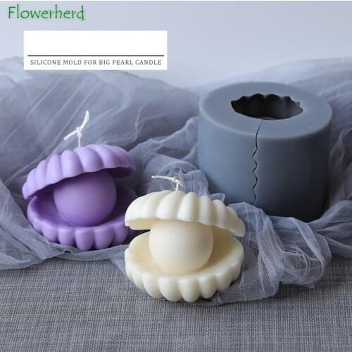 Pearl Shell Candle Mold Silicone Home Furnishing Decoration Homemade Aromatherapy DIY Candle Molds for Candle Making