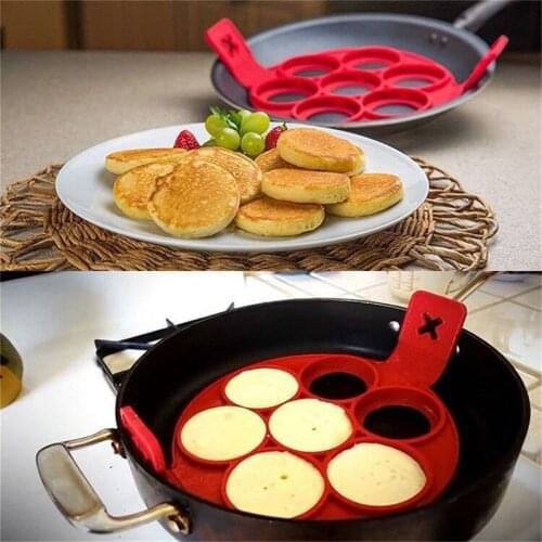 Egg Pancake Ring Nonstick Pancake Maker Mold Silicone Egg Cooker fried egg shaper Omelet Moulds for Kitchen Baking Access