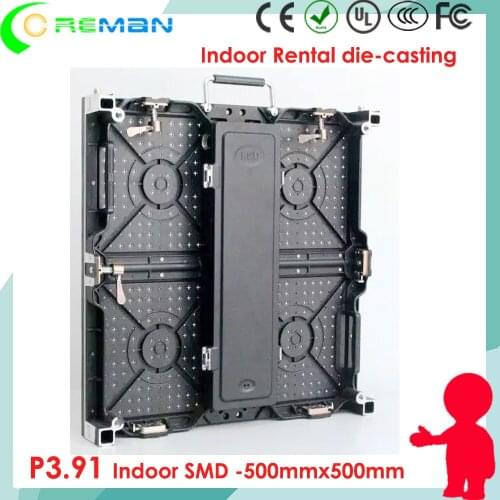 Ali express french latest electronic products in market p3.91 indoor rental led display / 500mmx500mm die casting rental led