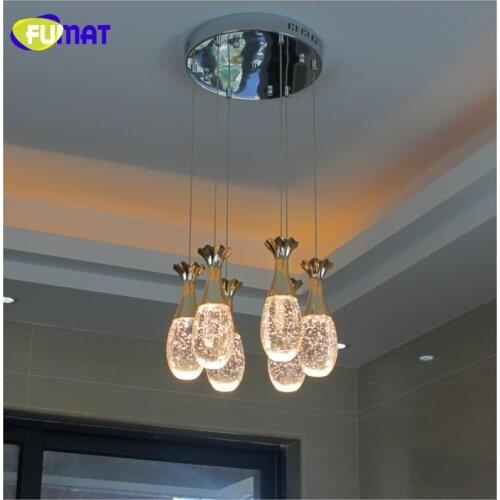 FUMAT Crystal K9 Ceiling Lamps Modern Bubbles Art Fashion Hotel Dinning Room Lamp Living Room Lustre Chandelier Light Fixture