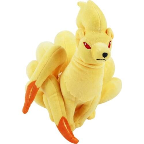 28cm Takara Tomy Pokemon Ninetales Plush Toys Soft Stuffed Animals Toys Doll Gifts for Children Kids